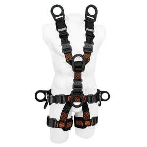 Arnés dielectrico antiacidas de sujección pelvido-pectoral en h con 5 puntos de anclaje