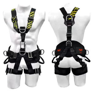 arnes dielectrico anticaidas de sujeción pelvico pectoral en y con 5 putnos de anclaje
