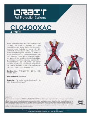 ARNÉS MULTIPROPÓSITO DIELECTRICO EN H CON 4 PUNTOS