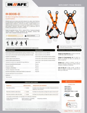 ARNÉS 6 ARGOLLAS DIELÉCTRICO