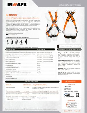 ARNÉS MULTIPROPÓSITO EN X CON 6 PUNTOS