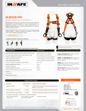 ARNÉS 4 ARGOLLAS EN H DIELÉCTRICO