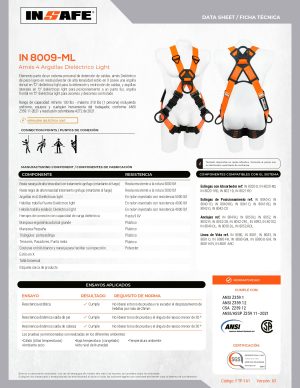 ARNES 4 ARGOLLAS DIELECTRICO LIGHT EN POLIURETANO